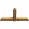 Ekena Millwork Eugene Rough Sawn Timber Gable Bracket, Western Red Cedar, 60"W x 32"H x 4"D x 6"F, 13/12 Pitch GBW060X32X0406EUG00RWR - alternate 3